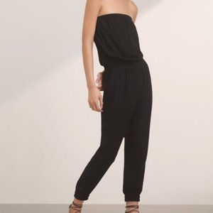 Aritzia Talula Black Strapless Jumpsuit Size S